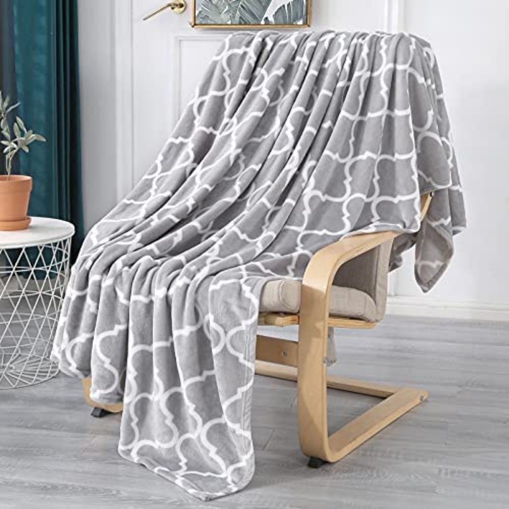 Flannel Fleece Blanket Throw Size, Super Soft Cozy